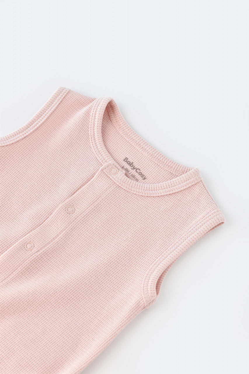 Salopeta fara maneci si pantaloni scurti - 100% bumbac organic - , BabyCosy